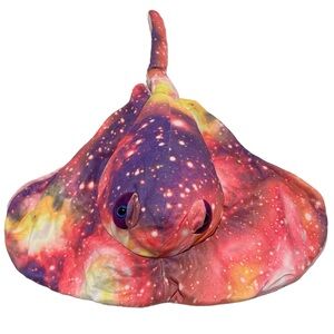 Fiesta Galaxy Stingray Plush Stuffed Animal Space Stars Astronomy Pink 23” Long